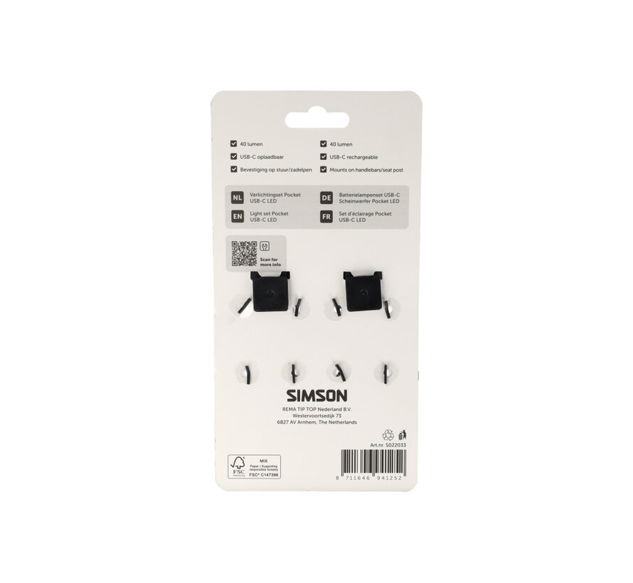 Verlichtingset Simson aurora pocket