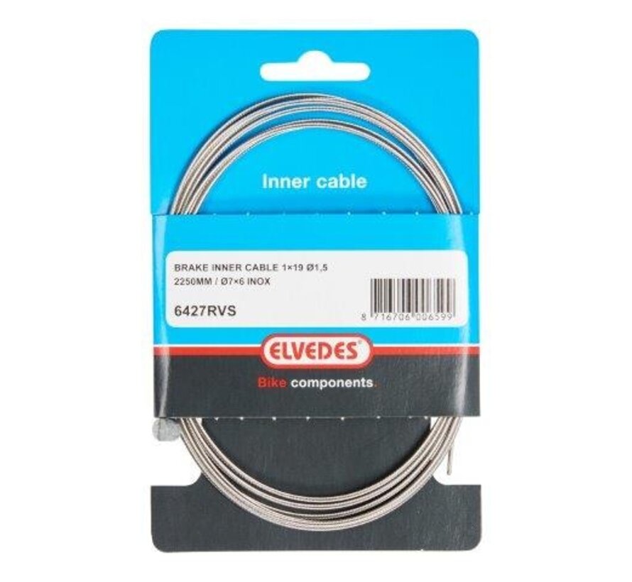 Binnenkabel Elvedes achterrem rvs