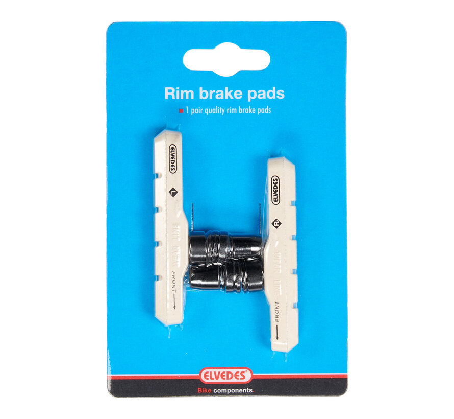 Remblokken Elvedes v-brake wit