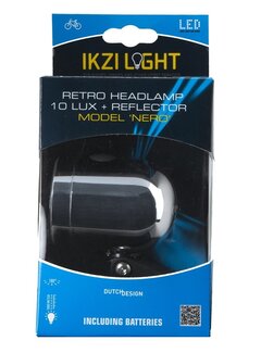 IKZI Koplamp Ikzi Light nero zilver 10 lux