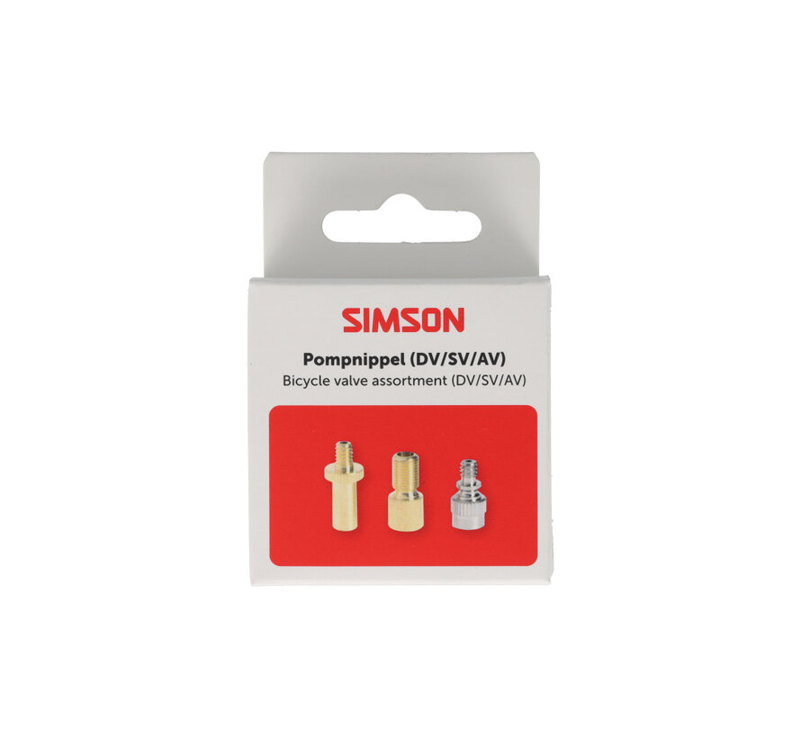Pompnippel Simson assortiment 3-delig