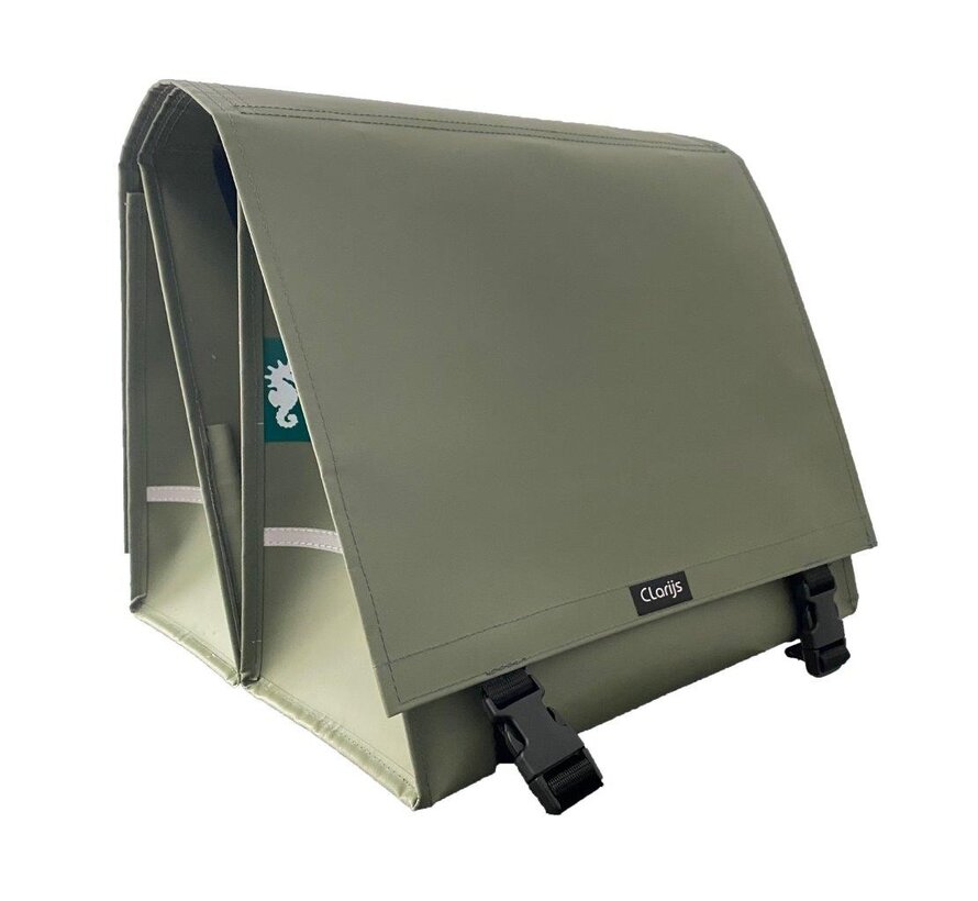 Tas Clarijs dubbel xl mat olive 46 ltr