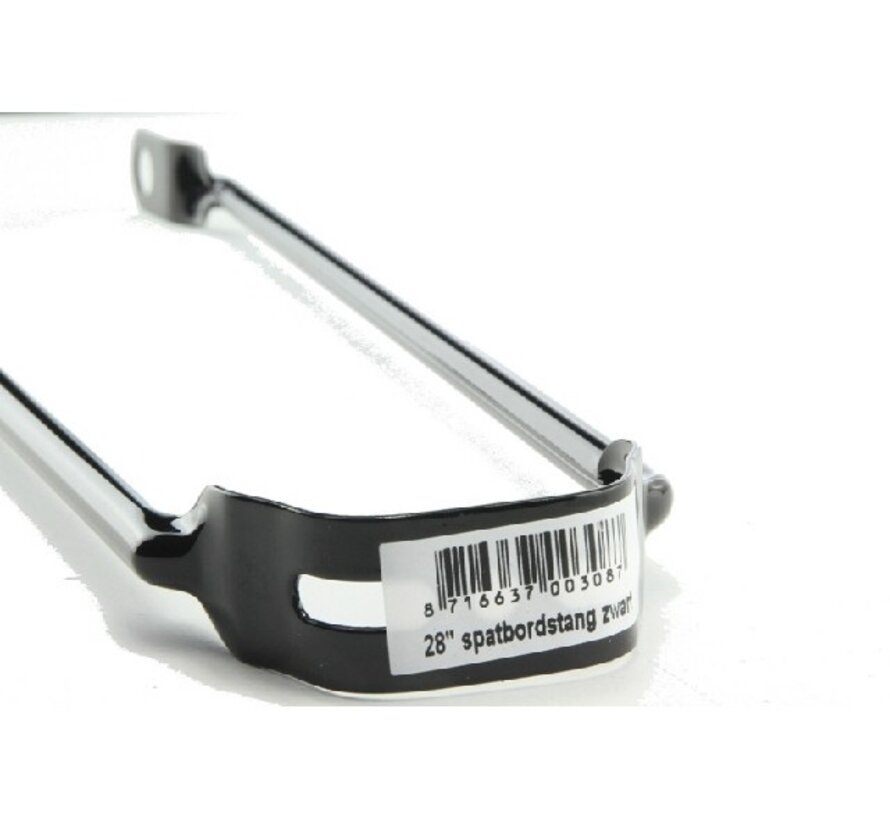 Spatbordstang 28sp zwart