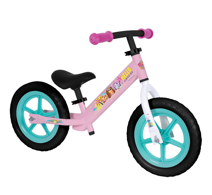 Loopfiets SP paw patrol girl roze