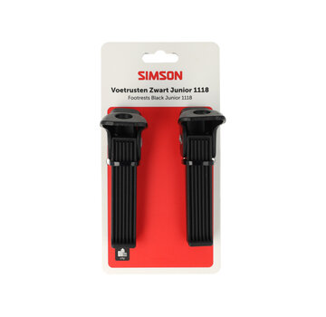 Simson Voetrusten Simson zwart 1118 op as