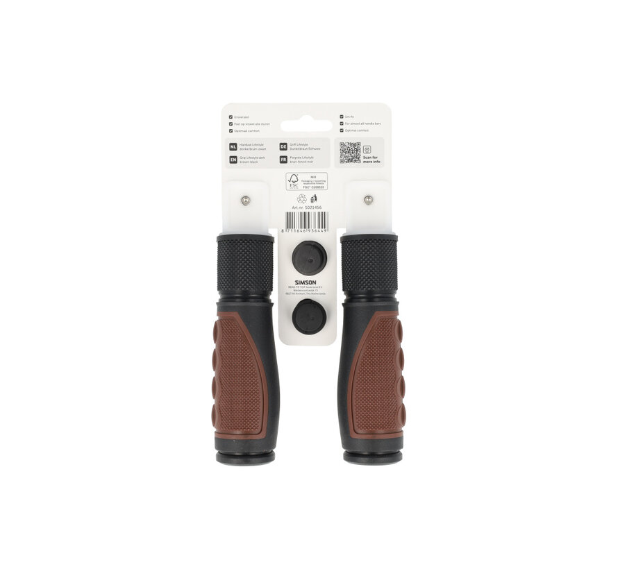 Handvatten Simson donkerbruin-zwart