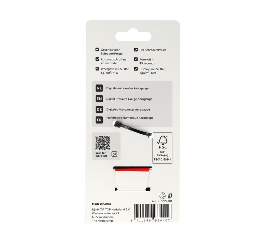 Manometer Simson aerogauge digitaal