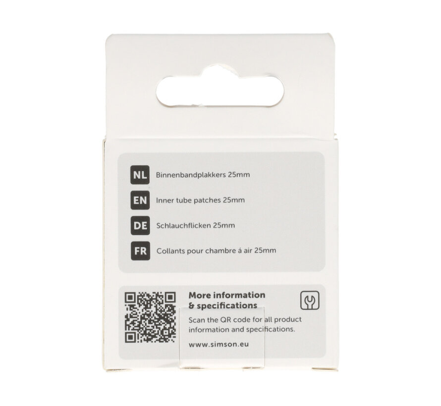 Binnenbandpleisters Simson 25mm rond