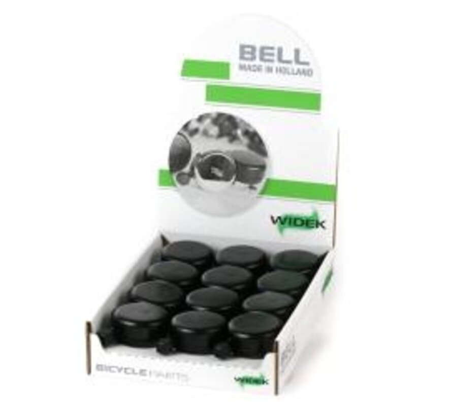 Bel Widek zwart kunststof klepel