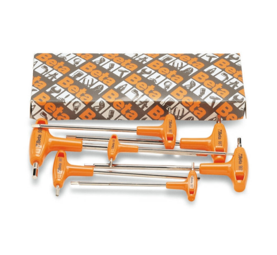 Inbussleutelset Beta 6 delig haaks