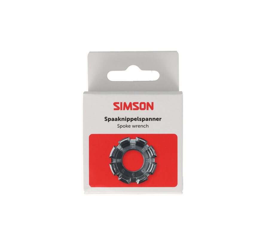 Nippelsleutel Simson rond spaakspanner
