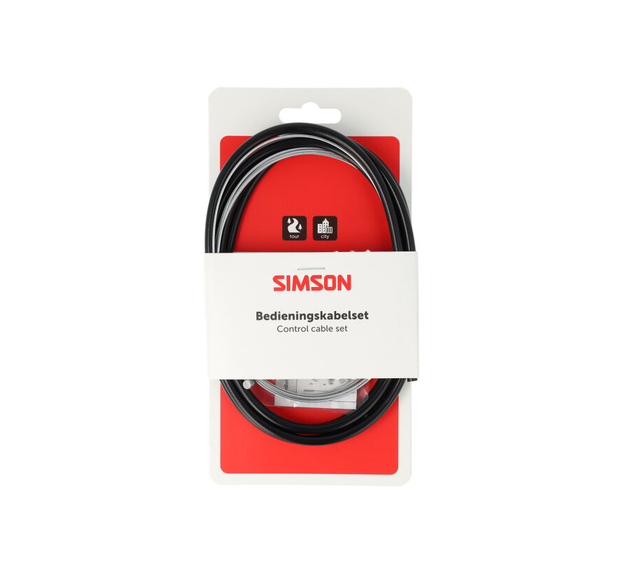 Versnellingskabel Simson uni zwart