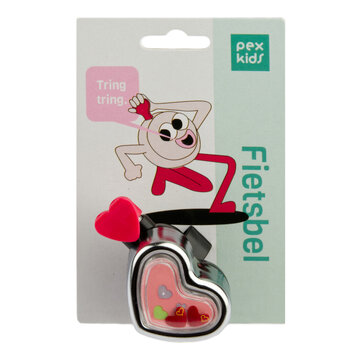 PexKids Bel Pexkids hartje chroom/roze