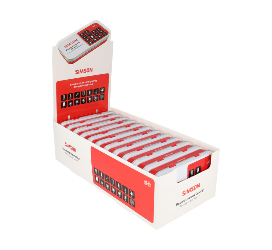 Reparatiedoos Simson select displaydoos