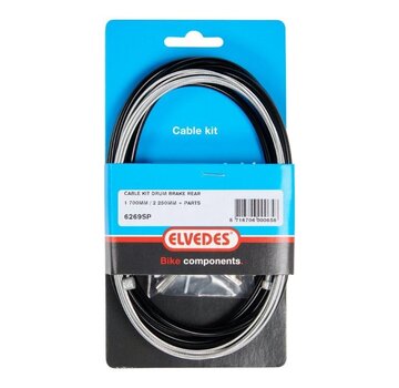 Elvedes Kabel Elvedes cpl rem achter zwart