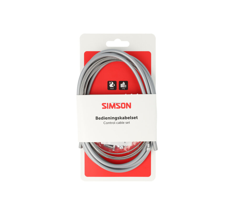 Remkabel Simson grijs compleet uni