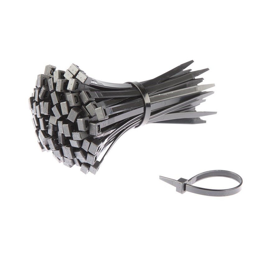 Kabelbinder 180x7.5 zwart per 100