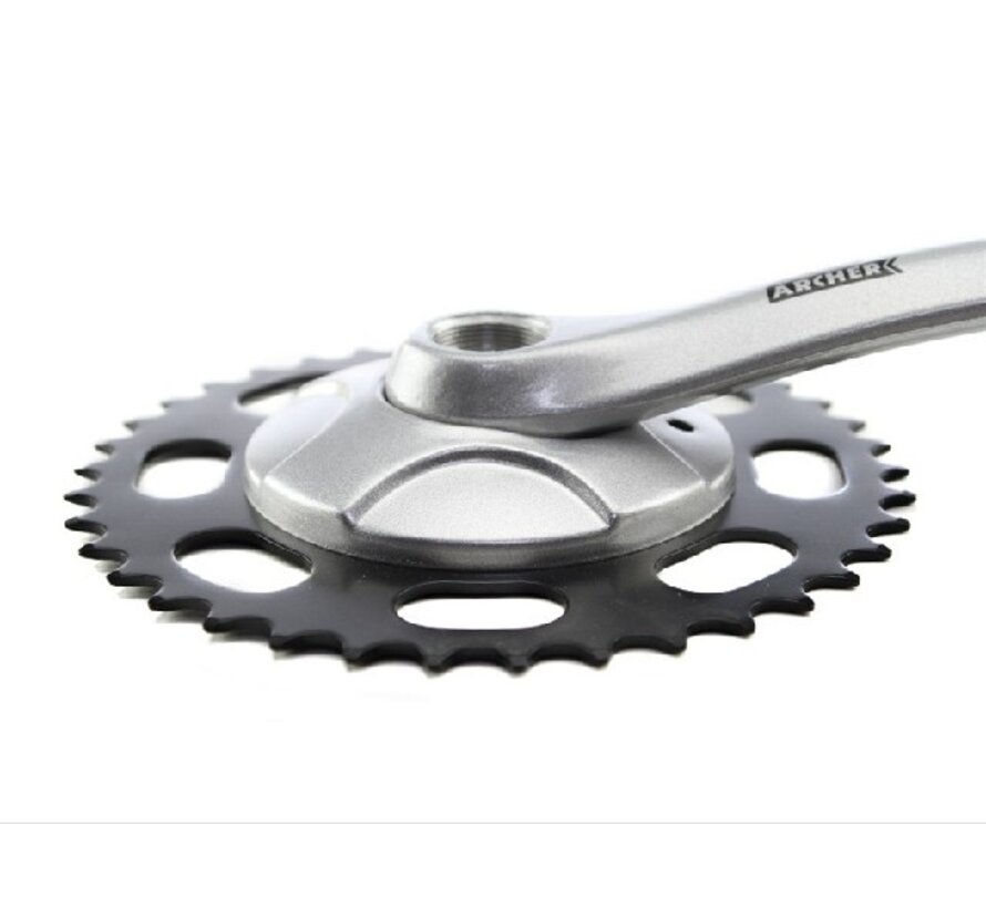 Crankstel Sunrace 38T 3/32 alu/alu