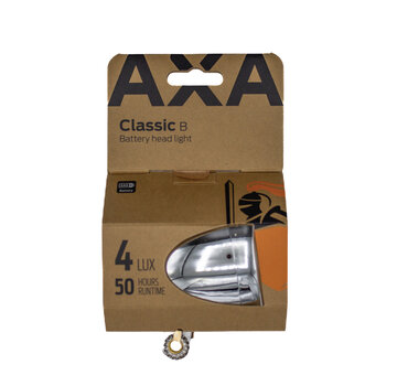 AXA Koplamp Axa classic 4 lux zilver