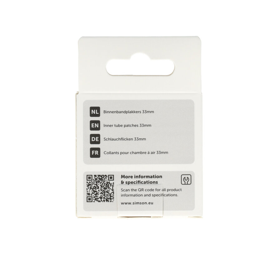 Binnenbandpleisters Simson 33mm rond