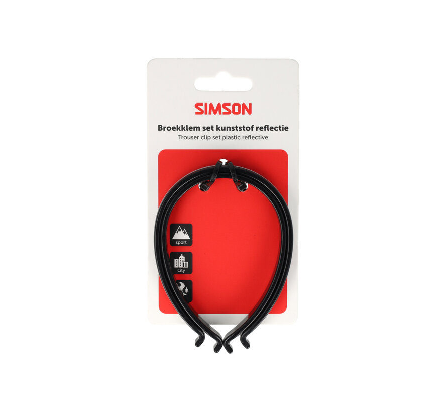 Broekklemmen Simson met reflectie