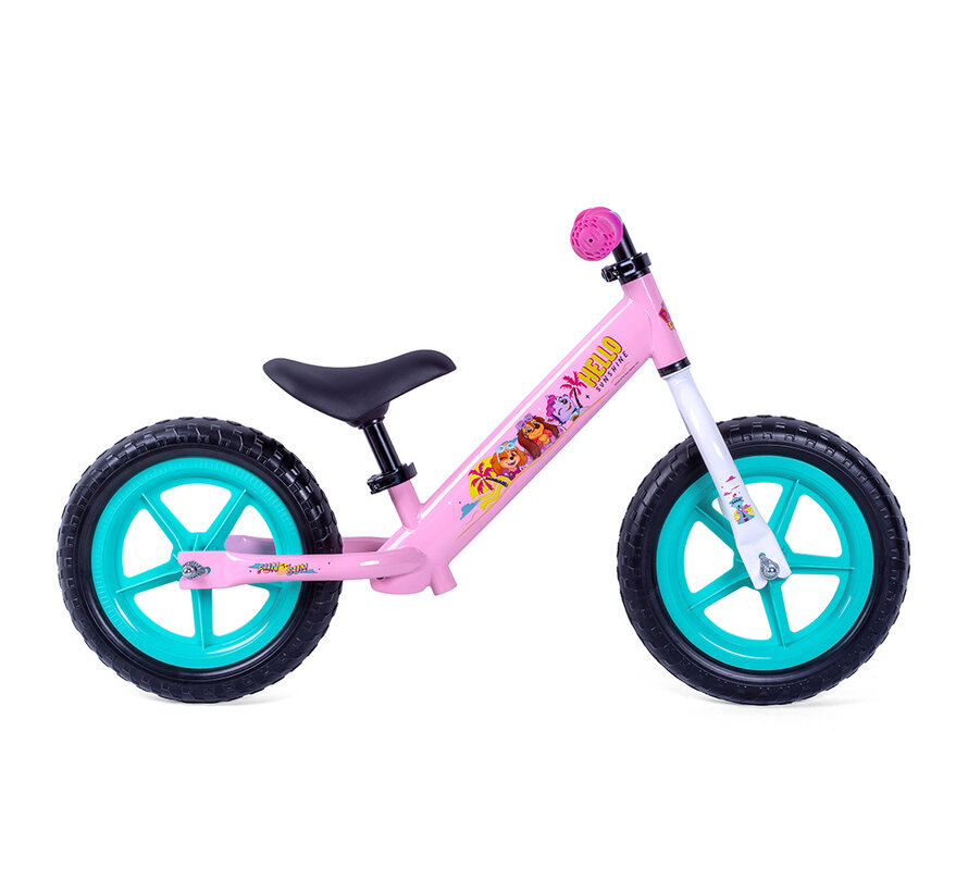 Loopfiets SP paw patrol girl roze