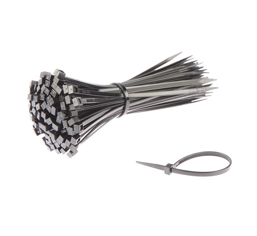 Kabelbinder 140x3.5 zwart per 100