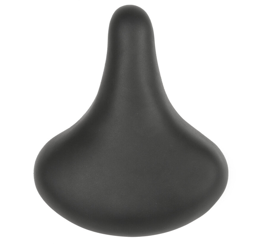 Zadel import zwart k'stof+veren