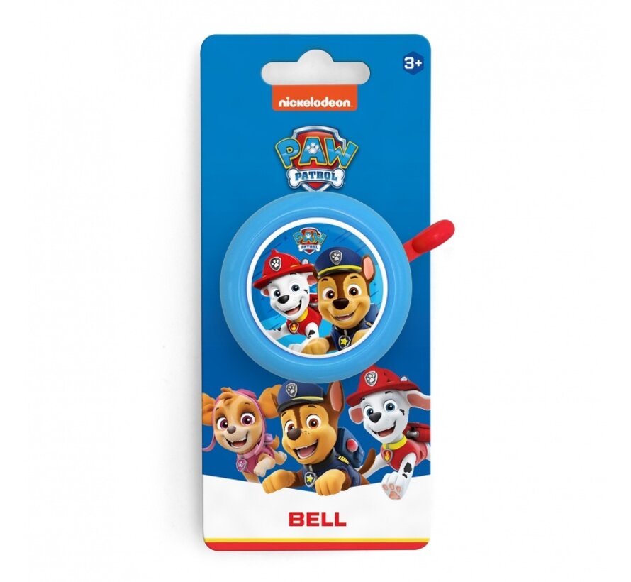 Bel SP staal paw patrol boy blauw/rood