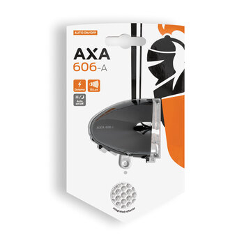 AXA Koplamp Axa 606 auto 15 lux dark chroom