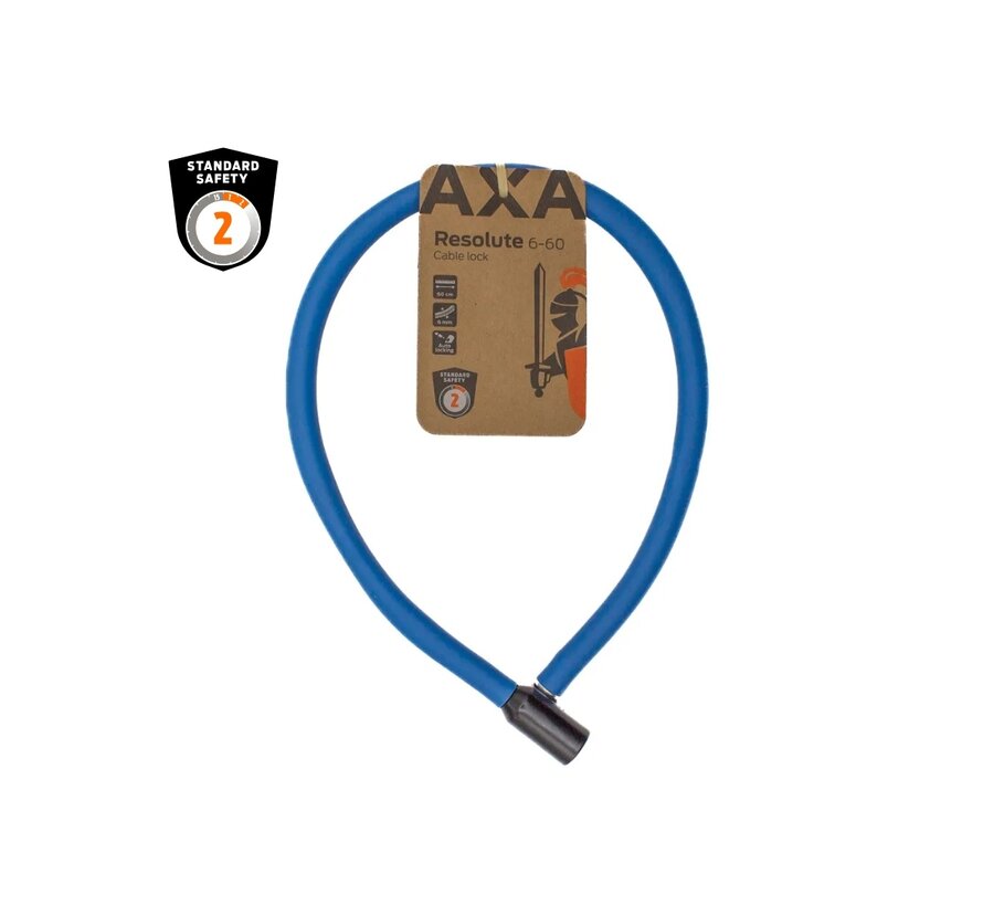 Slot Axa kabelslot resolute 6x60 blauw