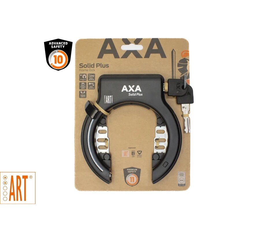 Slot Axa ringslot solid** zwart 63mm