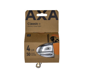 AXA Koplamp Axa classic 4 lux zilver