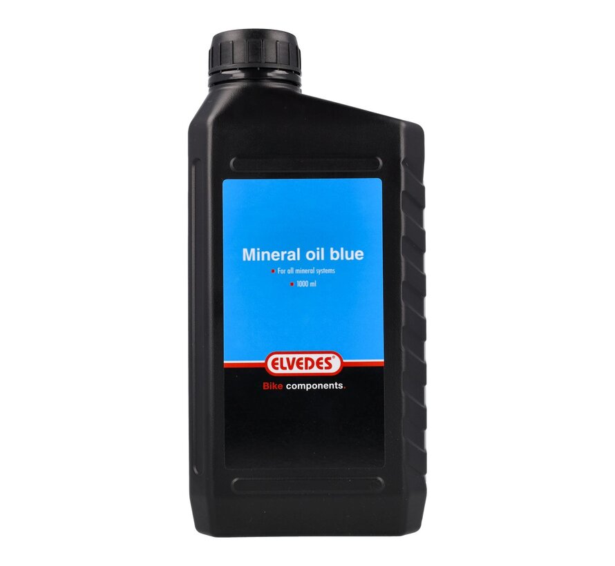 Olie Elvedes blauw mineraal vloeistof