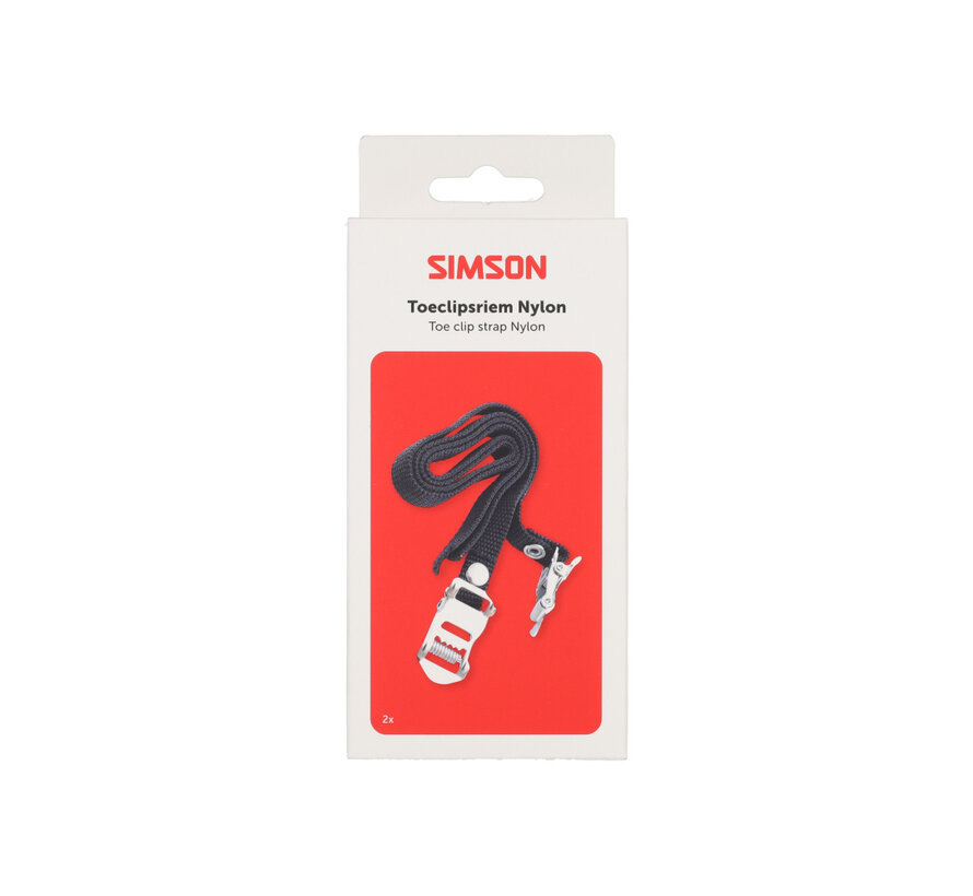 Toeclipsriemen Simson nylon 2 stuks