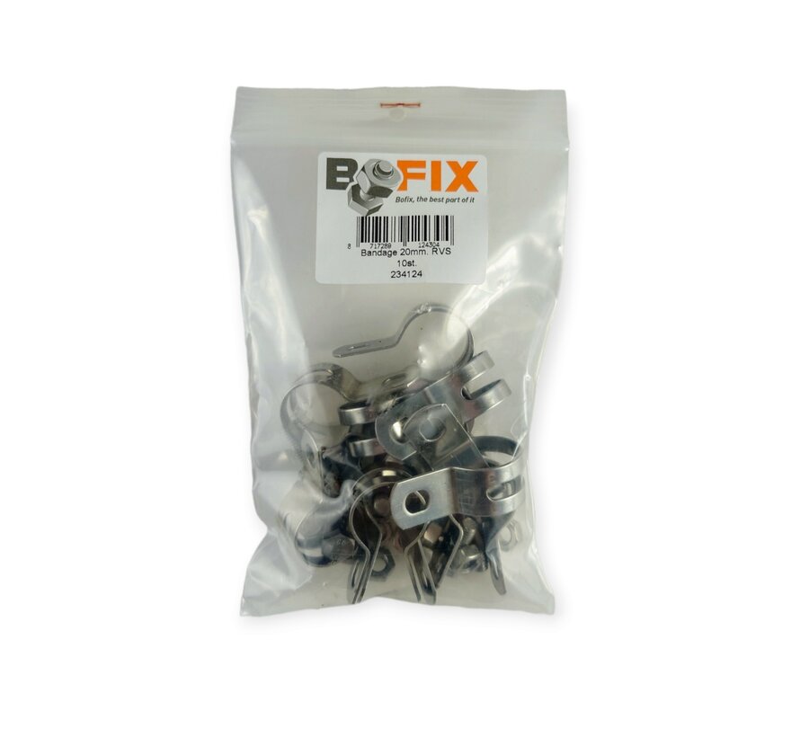 Bandage 20mm rvs