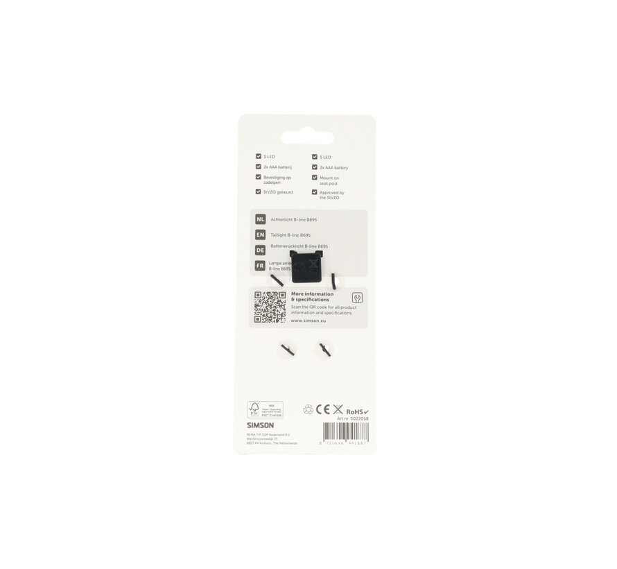 Achterlicht Simson aurora b-line B69S