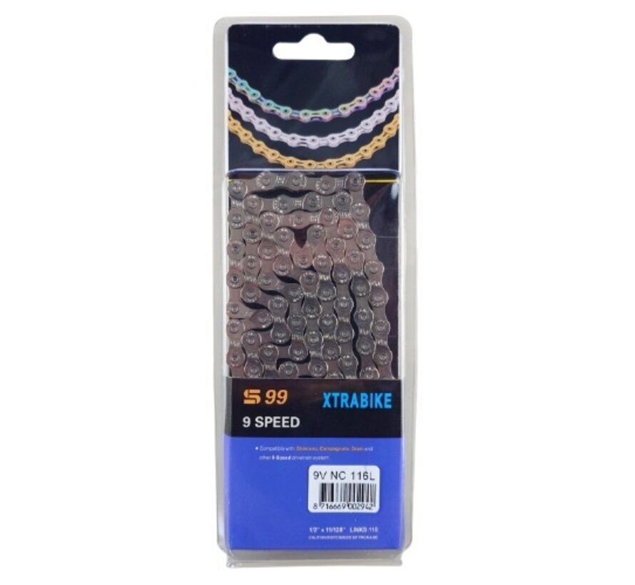 Ketting Xtrabike 9v NC 116l