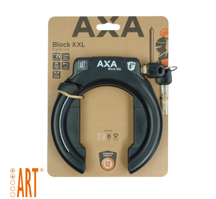 Slot Axa ringslot block** xxl zwart 71mm