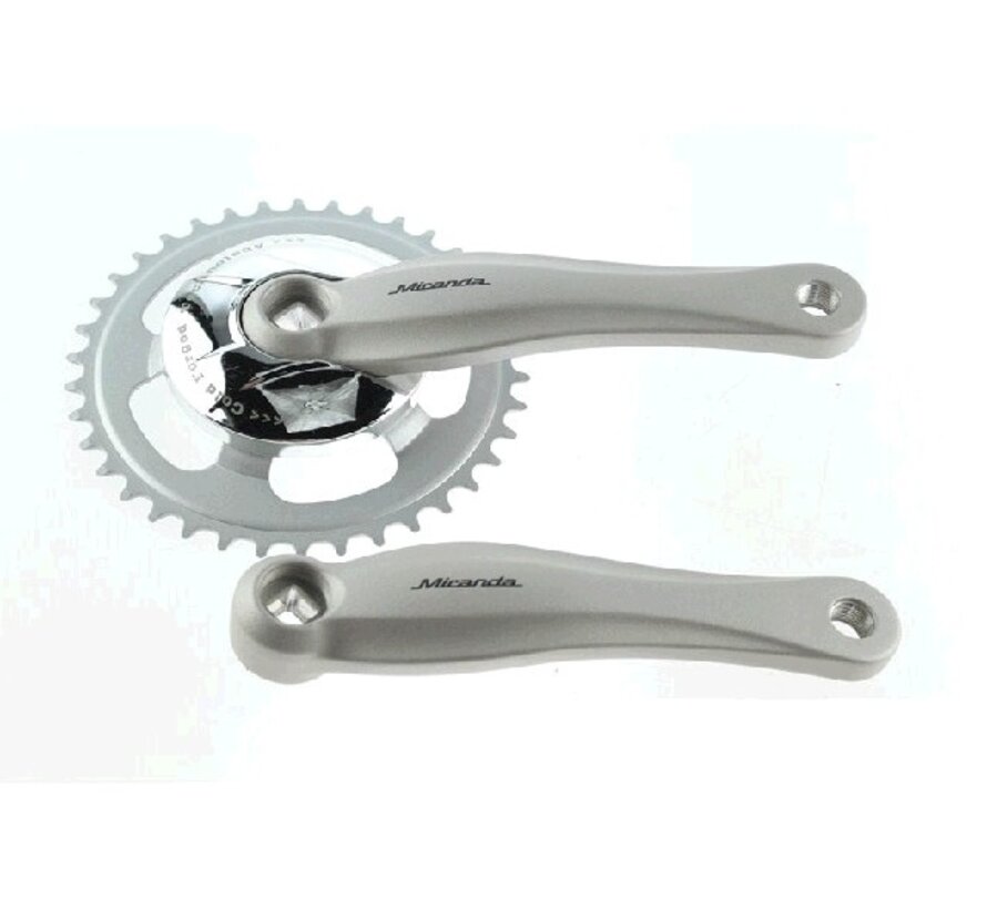Crankstel Miranda 38T 3/32 zilver