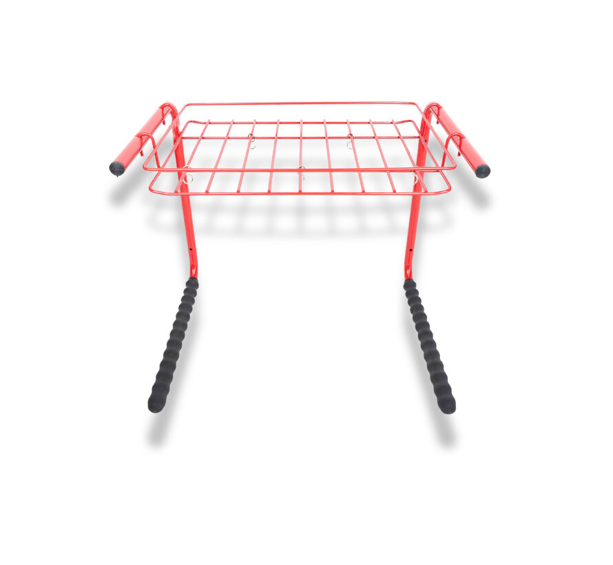 Fietsendrager Mottez wand/muur rood