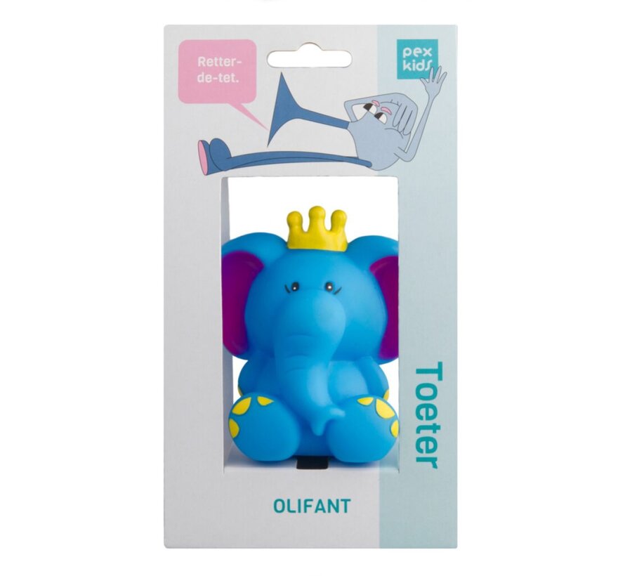 Hoorn Pexkids olifant blauw