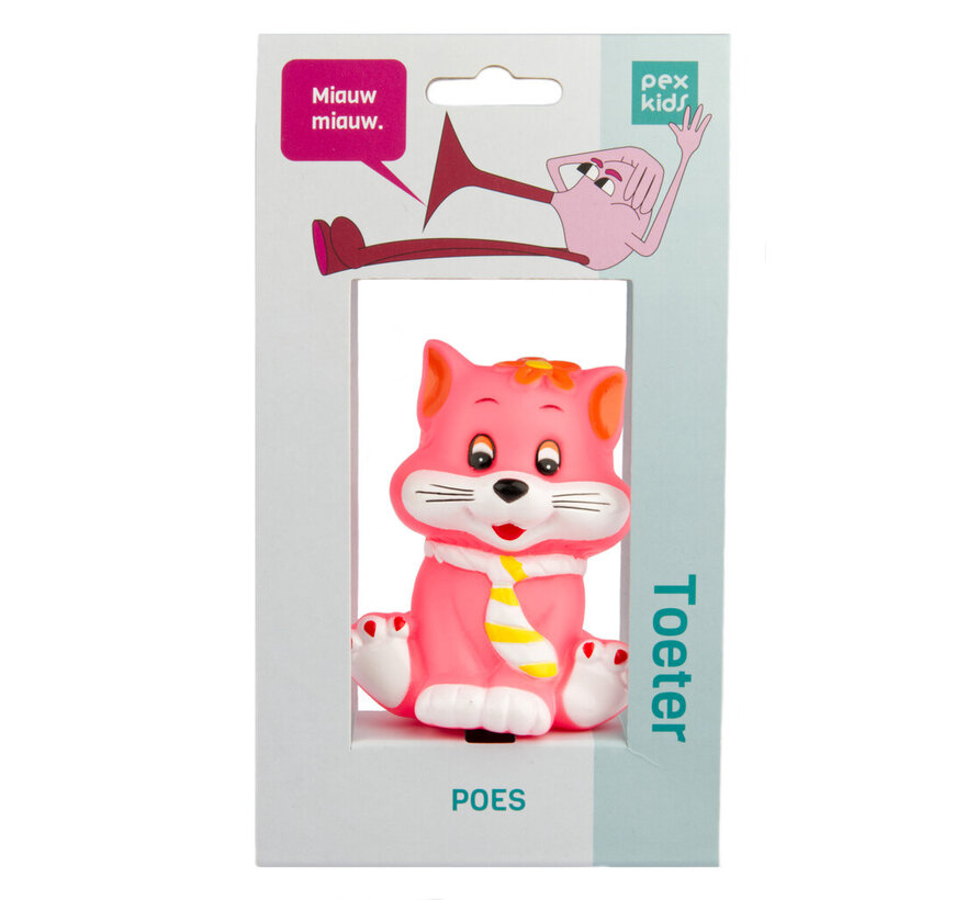 Hoorn Pexkids poes roze