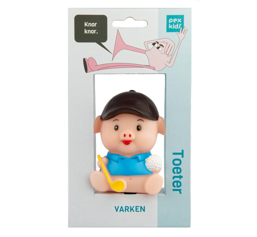 Hoorn Pexkids varken blauw