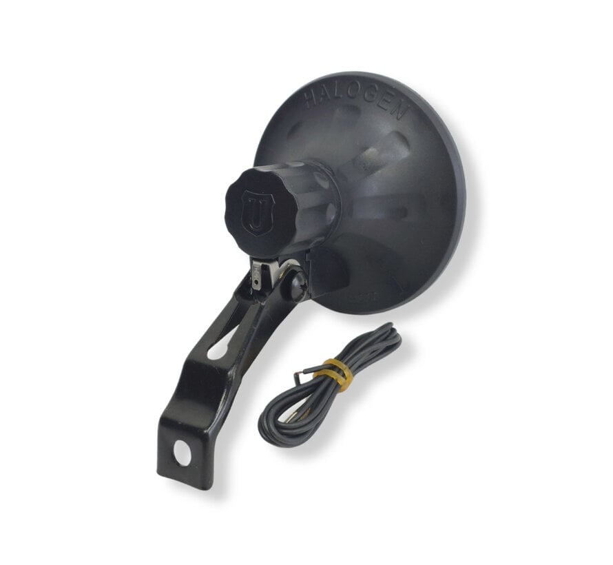 Koplamp Simson tour zwart met beugel