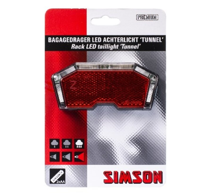 Achterlicht Simson tunnel drager