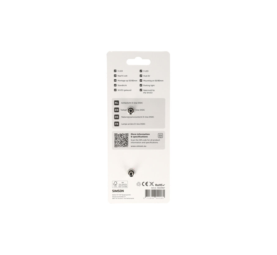 Achterlicht Simson aurora d-line D50C