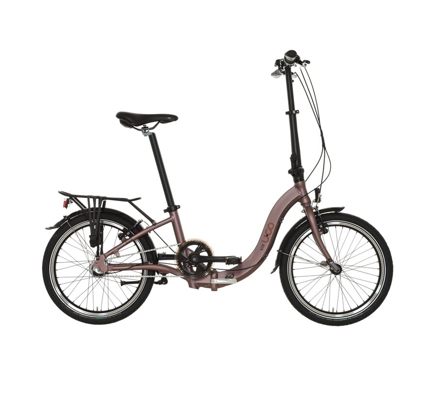 Vouwfiets U Go 20 Now I3 maroon brown