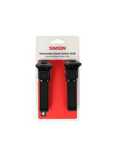 Simson Voetrusten Simson zwart 1118 op as
