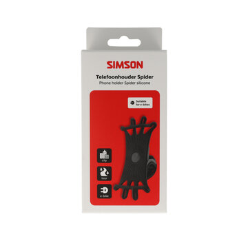 Simson Telefoonhouder Simson spider siliconen